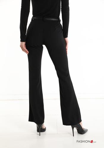 flared Trousers with belt with pockets - ph 2