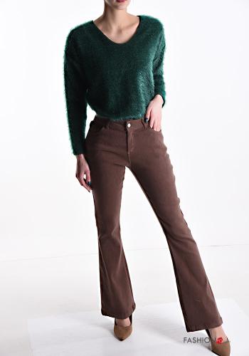 flared Velvet Cotton Trousers with pockets - ph 5