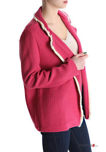 Tweed Blazer aus Baumwolle mit Fransen - ph 3