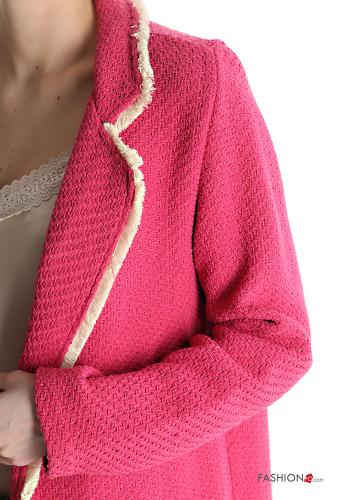 Tweed Blazer aus Baumwolle mit Fransen - ph 4