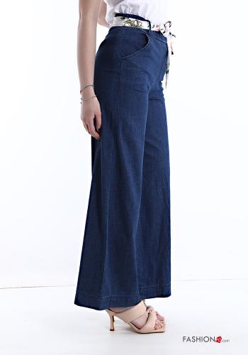 Jeans in Cotone con tasche con nastro - ph 3