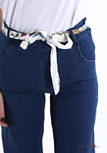 Jeans in Cotone con tasche con nastro - ph 4