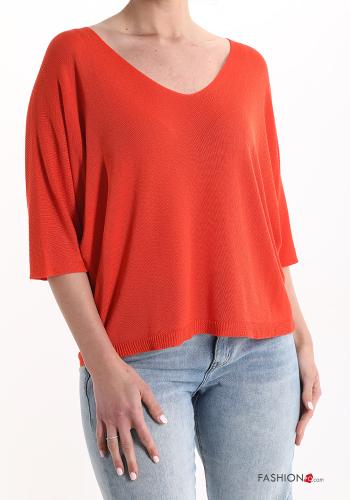V-Ausschnitt Strickpullover - ph 1