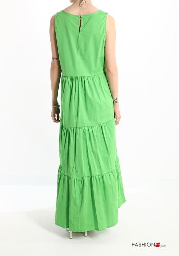 Cotton Sleeveless Dress with flounces - ph 2