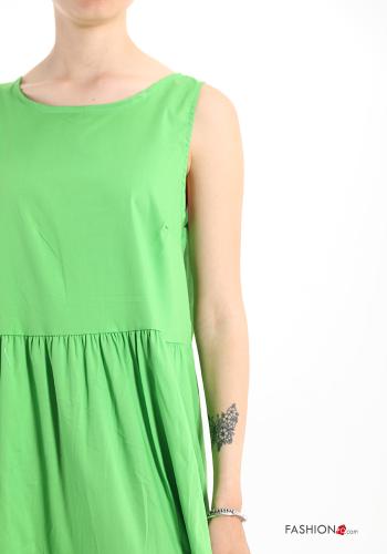 Cotton Sleeveless Dress with flounces - ph 4