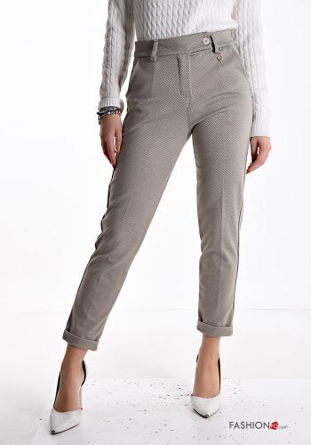 Chino Fantasia tartan con tasche - ph 1