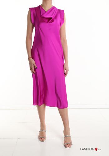 sleeveless long satin Sleeveless Dress - ph 1