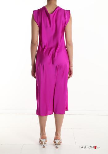 sleeveless long satin Sleeveless Dress - ph 2