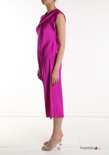 sleeveless long satin Sleeveless Dress - ph 3