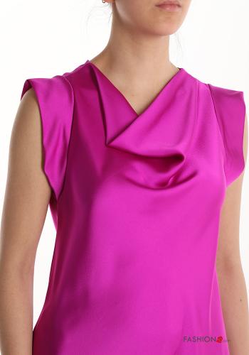 sleeveless long satin Sleeveless Dress - ph 4