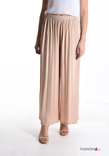 wide leg Hose mit gummizug