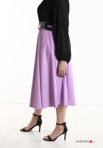 Gonna ecopelle Longuette con cintura con elastico - ph 3