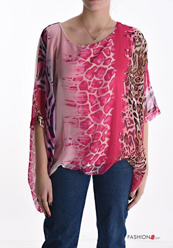 Animal print Blouse 3/4 sleeve - ph 1