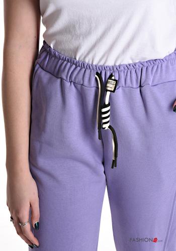 Pantalone sportivo in Cotone con elastico con tasche con coulisse - ph 4