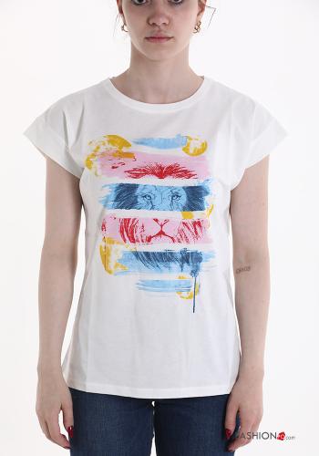 T-shirt in Cotone Fantasia stampata - ph 1