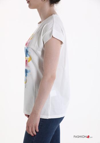 T-shirt in Cotone Fantasia stampata - ph 3