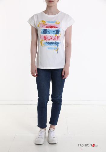 T-shirt in Cotone Fantasia stampata - ph 5