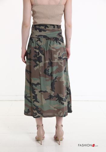 Gonna in Cotone Fantasia camouflage - ph 2