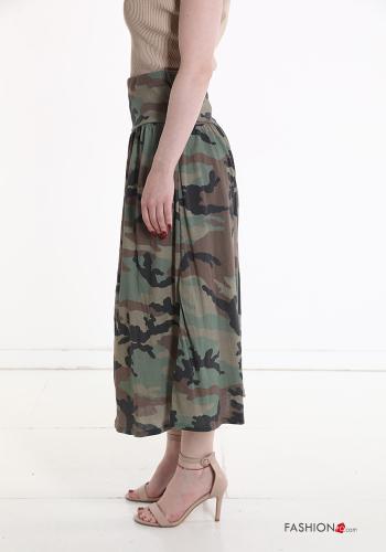 Gonna in Cotone Fantasia camouflage - ph 3