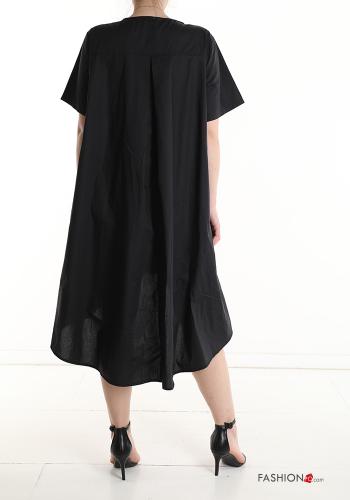 Abito in Cotone oversize asimmetrico con tasche - ph 2