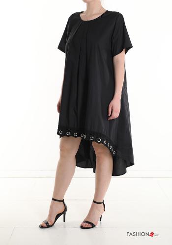 Abito in Cotone oversize asimmetrico con tasche - ph 3