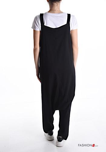 Jumpsuit in Cotone cavallo basso con bretelle - ph 2