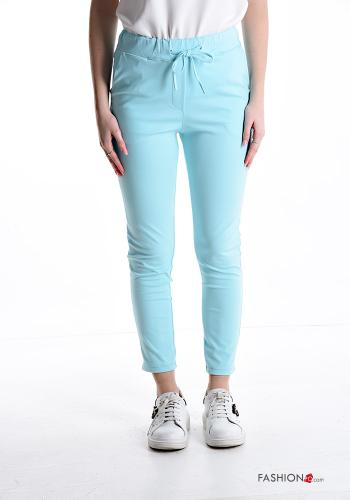 Cotton Trousers with drawstring with elastic with pockets - ph 1