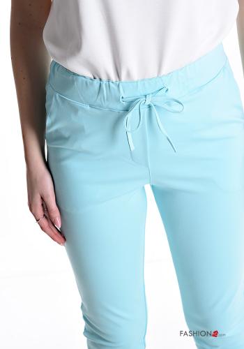 Cotton Trousers with drawstring with elastic with pockets - ph 4