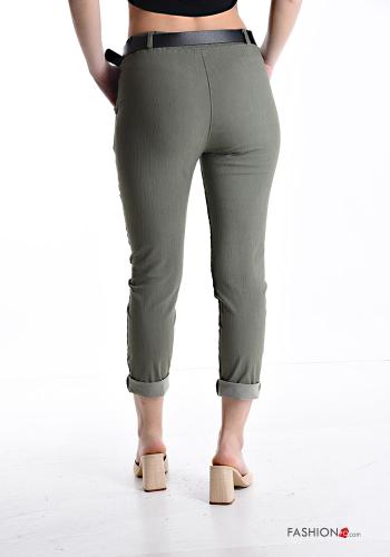 Pantalone skinny con elastico con cintura con tasche - ph 2
