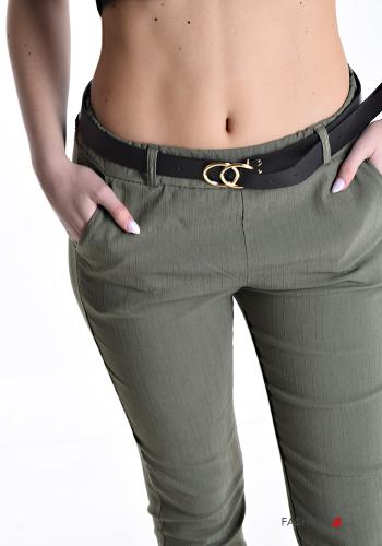 Pantalone skinny con elastico con cintura con tasche - ph 4