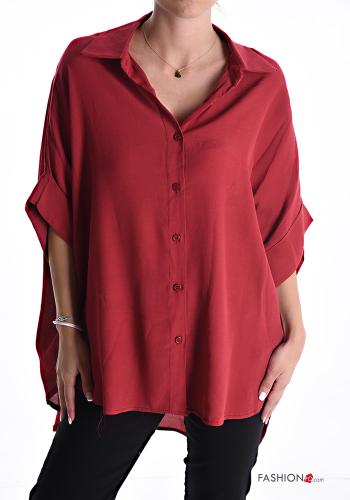 Camicia maniche corte con colletto con bottoni