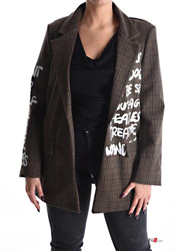 Tartan-Muster Jacke mit Futter - ph 1