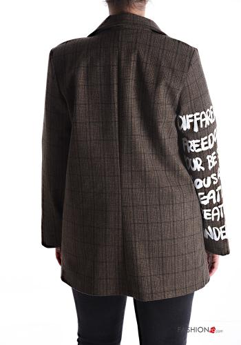 Tartan-Muster Jacke mit Futter - ph 2