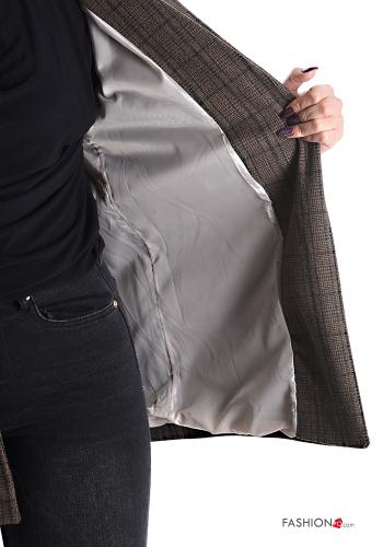 Tartan-Muster Jacke mit Futter - ph 6