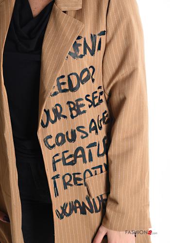 Blazer às riscas com bolsos com forro - ph 4