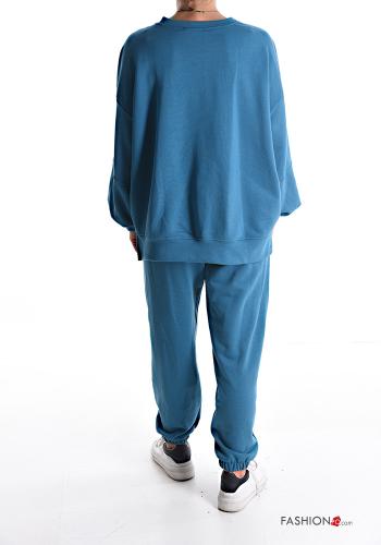 oversized asymmetrical Cotton Sports set with pockets with elastic - ph 2