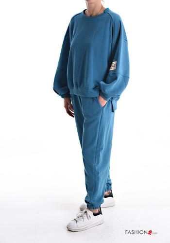 oversized asymmetrical Cotton Sports set with pockets with elastic - ph 3