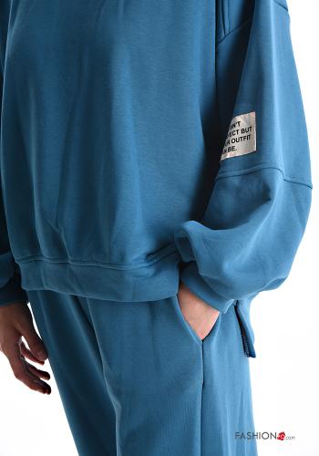 oversized asymmetrical Cotton Sports set with pockets with elastic - ph 4