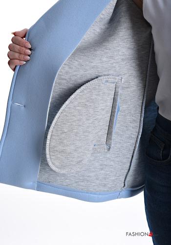 Chaqueta De lurex con cuello con bolsillos con botones sin forro - ph 6