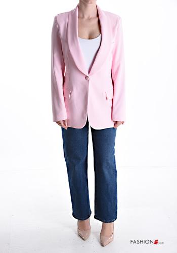 extra lange ärmel Blazer mit Knöpfen mit Taschen - ph 5