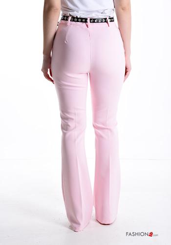ausgestellte Hose mit Gürtel mit Taschen - ph 2