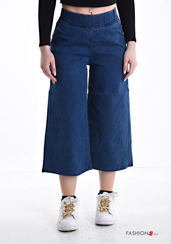 Jeans en Coton avec poches avec élastique
