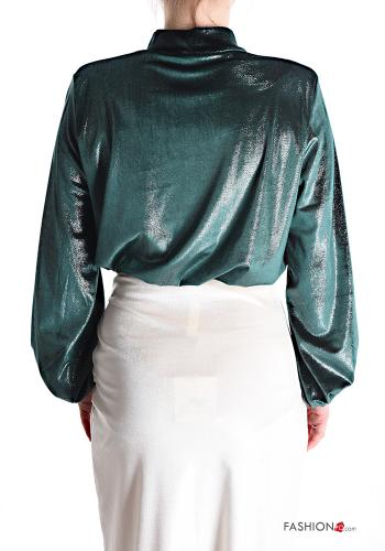 Top maniche lunghe lurex in velluto - ph 2
