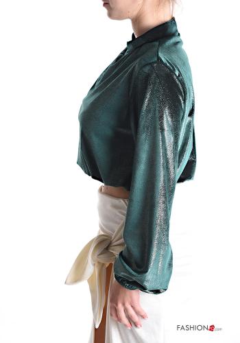 Top maniche lunghe lurex in velluto - ph 3
