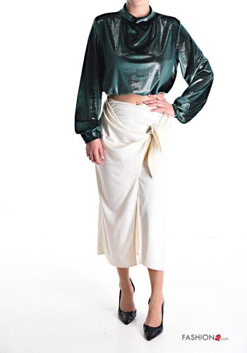 Top maniche lunghe lurex in velluto - ph 5