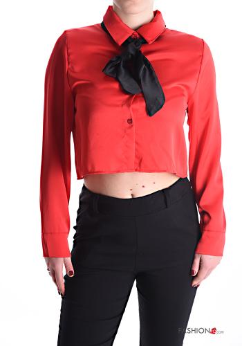 Chemise à collet avec noeud - ph 1