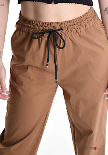 Cotton Trousers with drawstring with elastic with pockets - ph 4
