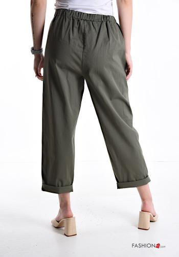 Hose aus Baumwolle mit Taschen mit gummizug - ph 2
