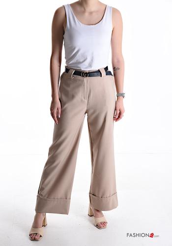 Hose mit Gürtel mit Reißverschluss mit Taschen - ph 5