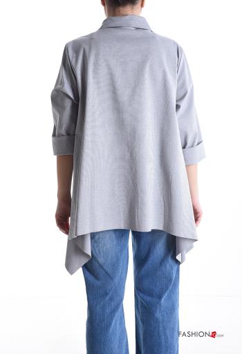 Giacca in Cotone maniche lunghe con bottoni con tasche - ph 2